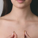 Scallop Hoops White Gold