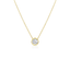 Diamond Bezel Set Pendant White Gold