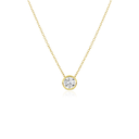 Diamond Bezel Set Pendant Gold