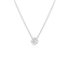 Diamond Bezel Set Pendant White Gold