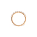 Emerald Cut Diamond Half Band Gold