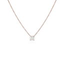 Floating Diamond Pendant Necklace White Gold