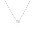 Floating Diamond Pendant Necklace Gold