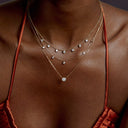 Diamond Chain Necklace Rosé