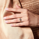 Round Cut Diamond Ring White Gold